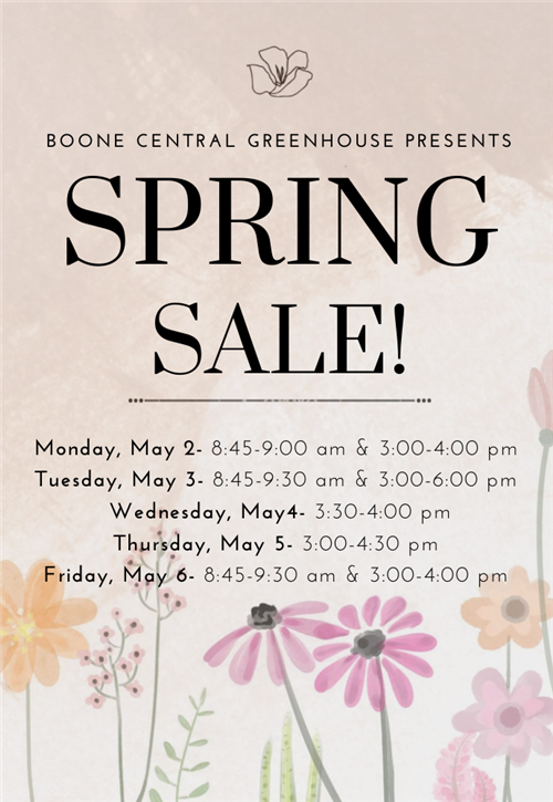 BC GREEN HOUSE SPRING SALE